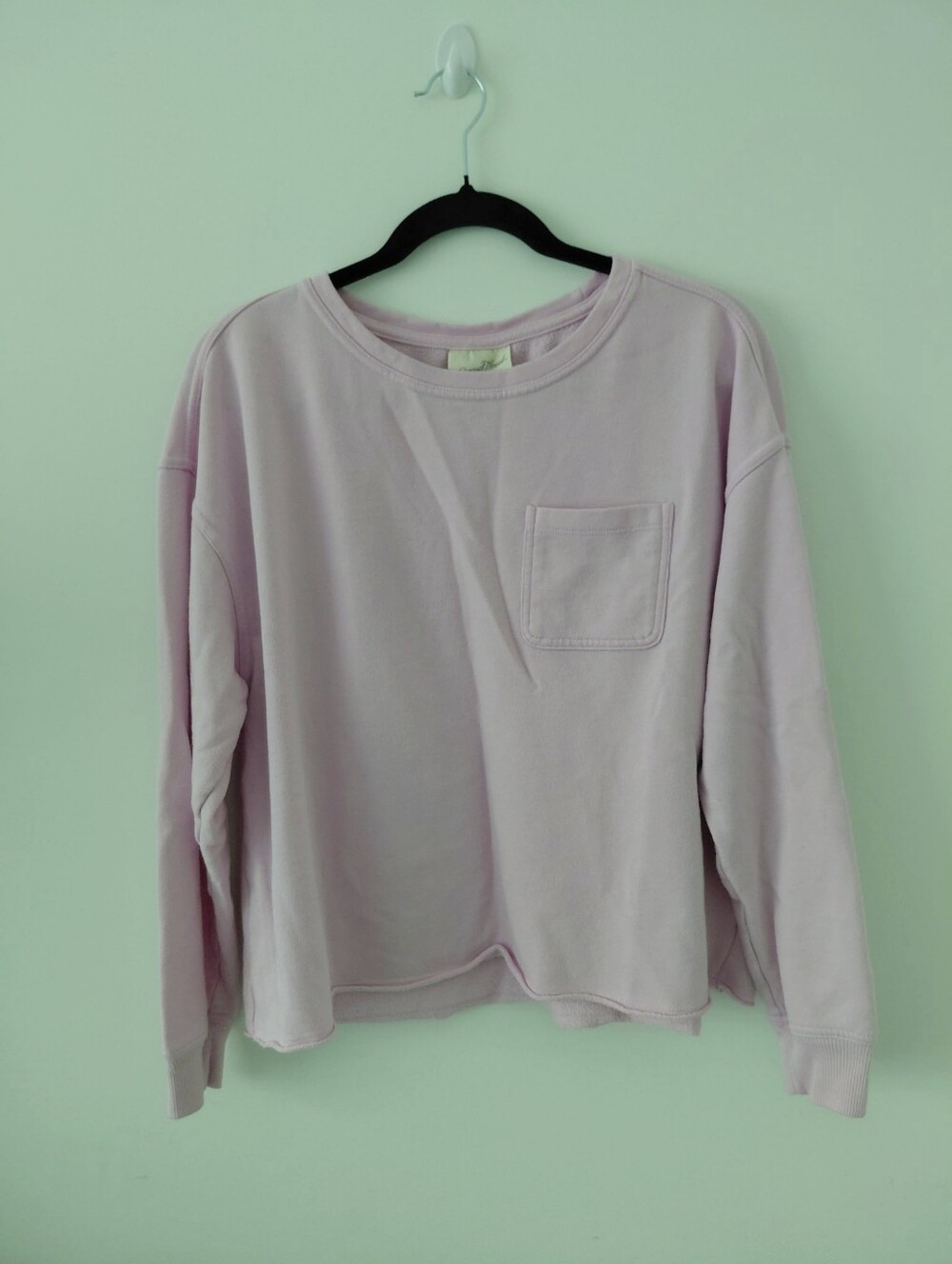 Universal Thread Light Pink/Lilac Pocket Crew Tee